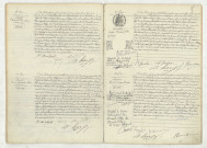 Acte de naissance de TOURET Marguerite Elise Céline enfant jumeau (17 mai 1909),acte de naissance de TOURET Denise Alexandrine Marie enfant jumeau (17 mai 1909),acte de naissance de GOUALARD Georges Edouard Jules (20 mai 1909),reconnaissance de LERMIER Fernand Georges Ernest (21 mai 1909)