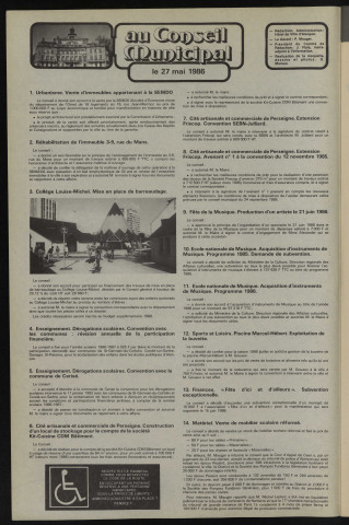 Alençon Notre Cité, journal d'information municipale et districale n°91 (juillet 1986).