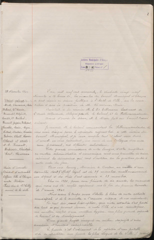 Registre des délibérations du conseil municipal (05 juillet 1937 - 25 septembre 1940).