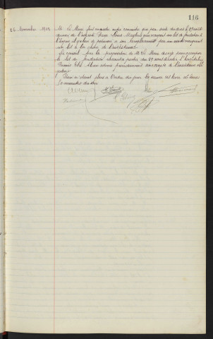 Admissions nouvelles et mutations diverses