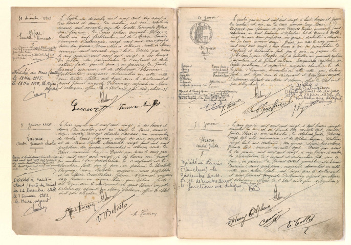 Registre des actes de naissance (31 décembre 1919-31 décembre 1920)