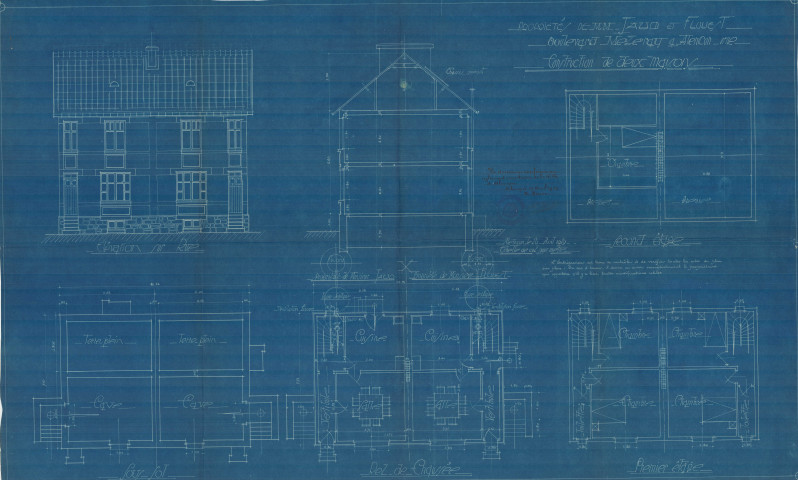 permis de construire n°22, Construction d'une maison d'habitation Boulevard Mézeray Alençon, (date de décision : 27/04/1929).