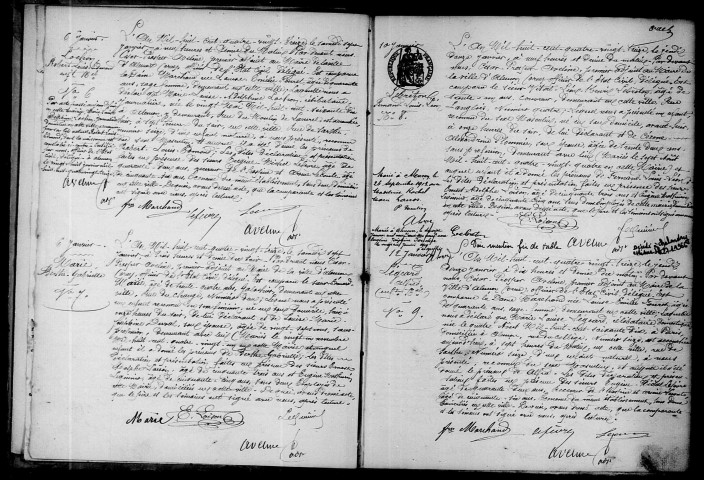 Registre des actes de naissance et adoption.