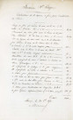 Lavoir Saint Isige, terrains à échanger entre la ville et l'asile départemental des aliénés (commissaire voyer, éch : 1/200, ).