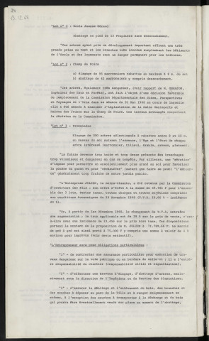 Marché de gré à gré avec l'entreprise JULIEN, abattage d'arbres.