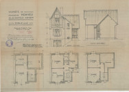 permis de construire n°19, Construction d'une maison d'habitation Avenue Courteille Alençon, (date de décision : 1939), (auteur du projet, architecte : MERCIER Robert).