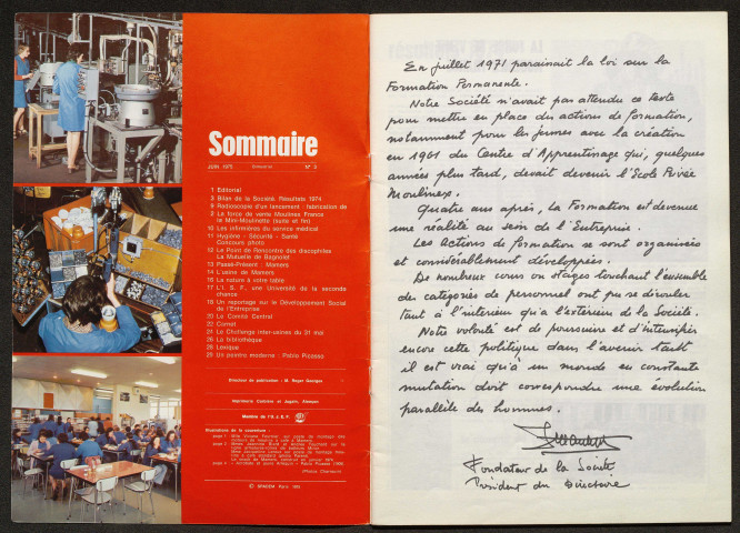 L'I.S.F. une université de la seconde chance Alençon (mars 1975) p 23, le restaurant : lot de 6 photographies noir et blanc ; la salle de conférence ; le bar ; réunion et groupes de monitrices ; M. Robert à l'ISF ; remise de la médaille de bronze de la Jeunesse et des Sports à Marcel Bret, (M. Letortu,Amelaine) (25 mars 1975) : lot de 3 bandes de 6 négatifs noir et blanc (Martine Adéjès).