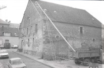 Démolition du grenier à sel, place du Plénître : films négatifs monochrome.