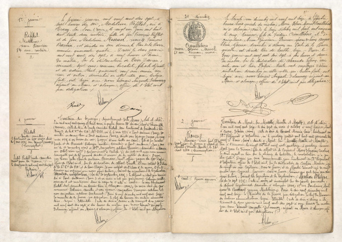 Registre des actes de décès (1917).