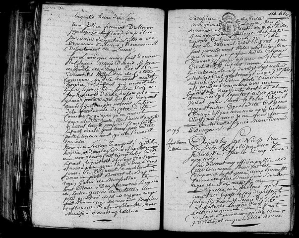 Acte de naissance de Catherine enfant trouvé (26 décembre 1796).