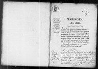 Registre des actes de mariage (1830).