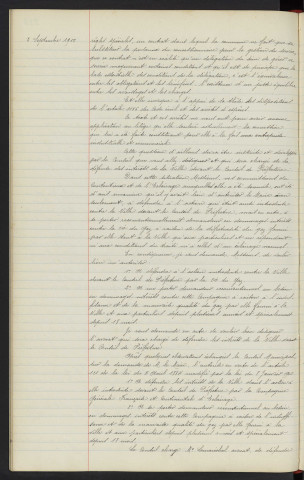 Eclairage au gaz, action de la Cie de couterne, élévation des prix du gaz, autorisation de défendre, M. CHARBEAU Ingénieur électricien à l'école pratique du commerce et des industrie du Mans contrôleur de l'éclairage public d'Alençon