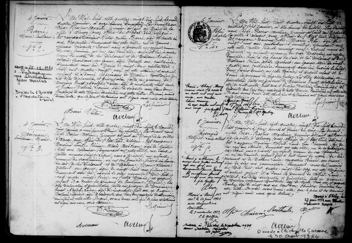 Registre des actes de naissance et adoption.