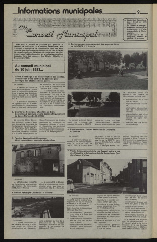 Alençon Notre Cité, journal d'information municipale et districale n°62 (octobre 1983).