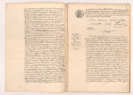 Acte de mariage de BLIVET Georges Joseph Louis et MANCEAU Célina Augustine (03 Mai 1907), ROSEL Eugène Louis et BLANCHET Joséphine Louise veuve TROCHERIE (04 Mai 1907).
