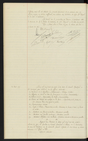 Assistance obligatoire aux vieillards, infirmes et incurables privés de ressources, admissions nouvelles et mutations diverses. Sommaire sur les affaires à délibérer