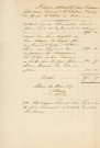 Construction d'un bateau-lavoir public sur la Sarthe, plan, coupe et élévations (, éch : 1/50, 12 décembre 1854).