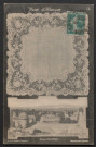 Alençon (Orne), Point d'Alençon, Alençon Place d'Armes, carte postale ancienne noir et blanc n°13, A.M.F. éditeur à Alençon, (Date d'utilisation : 18 mars 1913), (14x9), AMA.