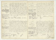 Acte de naissance de LANGLOIS Paulette Eugénie Albertine (10 octobre 1913),acte de naissance de FOURNIER Thérèse Marie Henriette (11 octobre 1913),acte de naissance de POISSON Odette Angèle Henriette (17 octobre 1913),acte de naissance de PERRINET Madeleine Yvonne (18 octobre 1913).
