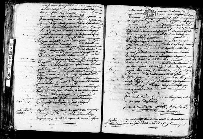Acte de naissance de Julie enfant trouvé (30 avril 1796),acte de naissance de RICHARD Julien Mathieu François (29 avril 1796).