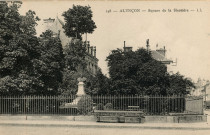 Alençon (Orne), Le Square de la Sicotière, carte postale ancienne noir et blanc n°148, édition Léon et Lévy (Paris), marque LL., Lévy et Neurdin réunis, Paris, (14x9), sd, AMA.