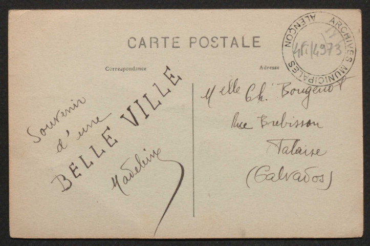 Alençon (Orne), Les grands magasins du gagne-petit, carte postale ancienne noir et blanc n°49, Binet, phot édit, sd, (14x9), AMA.