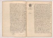 Acte de mariage de mariage de POCOULÉ Charles Florentin et MAULOISE Juliette Henriette (25 novembre 1905), acte de mariage de COCHON Louis Auguste Joseph et SENOT Louise Alphonsine (25 novembre 1905).