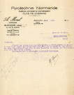 Banquet à l'occasion de la Fête nationale 14 juillet 1930 : affiche Imprimerie Georges Supôt (60 x 29).