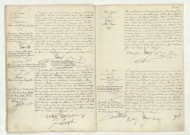 Acte de naissance de BOISSIER Marie Antoinette Louise Augustine (21 juin 1915), acte de naissance de OLIVIER Christiane Marie Henriette (22 juin 1915), acte de naissance de HUET Odette Marie (23 juin 1915), acte de naissance de YVARD Pierre Ernest Germain (25 juin 1915)