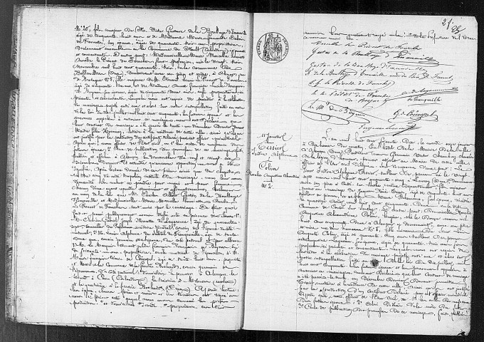 Registre des actes de mariage (1870).