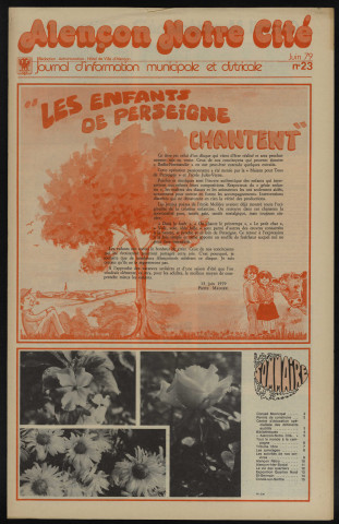 Alençon Notre Cité, journal d'information municipale et districale n°23 (juin 1979).