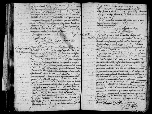 Acte de naissance de VALLEE Joseph Frédéric (19 février 1795),acte de naissance de LOUPY Madeleine Louise Françoise (20 février 1795),acte de naissance de LAVEILLE Pierre Michel (20 février 1795).
