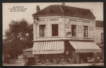 Alençon (Orne), L'Hôtel de Rouen (en face de la Gare), carte photo ancienne noir et blanc, G. Artaud éditeur, Nantes, sd, (14x9), AMA.