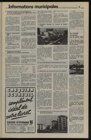 Alençon Notre Cité, journal d'information municipale et districale n°62 (octobre 1983).