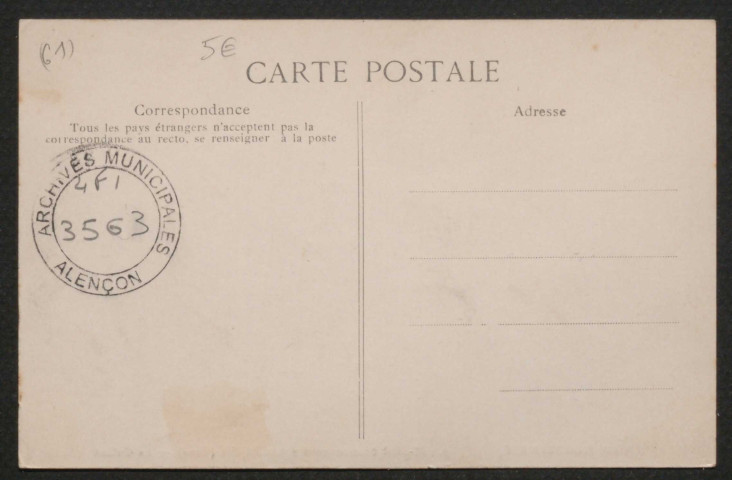 Alençon (Orne), Hôpital départemental d'Alençon, la cuisine, carte postale ancienne noir et blanc n°9, ELD (Ernest Le Deley) éditeur, [date cliché : ], sd, (14x9), AMA.