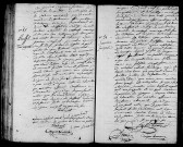 Acte de naissance de ROUSSEL René Auguste (7 septembre 1796),acte de naissance de SAUNIER Jacques (8 septembre 1796).