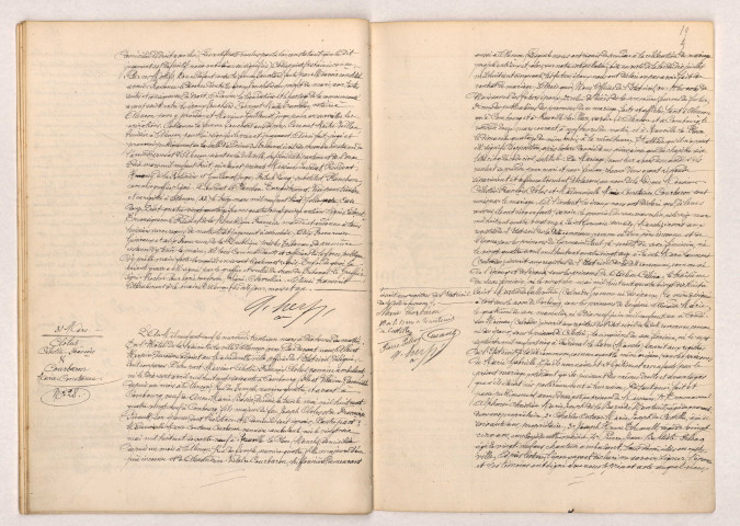 Transcription d'un jugement de divorce de TOUCHARD et DRUGEON (31 mars 1909), Acte de mariage de CLOLUS Célestin François veuf BASIN et COURBARON Marie Constance (31 mars 1909).