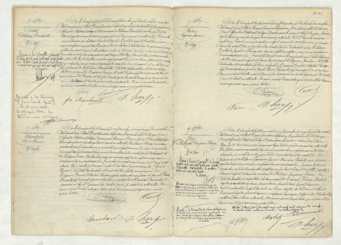Acte de naissance de ADOBET Madeleine Bernadette (5 décembre 1908),acte de naissance de BLANCHARD Louis Henri (7 décembre 1908),acte de naissance de FAIVRE Suzanne Jeanne (7 décembre 1908),acte de naissance de ROY Philippe Benjamin Marie (9 décembre 1908).