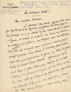 Conférence "La civilisation écrite" donnée à la radio "Paris Mondial" par Gaston Rageot : notes manuscrites (décembre 1939).