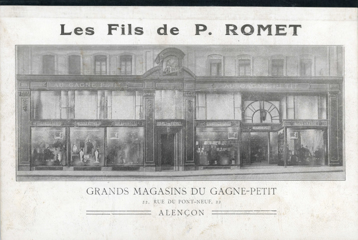 Grands Magasins du Gagne-Petit, publicité : agenda (1925) (Imprimerie Alençonnaise).