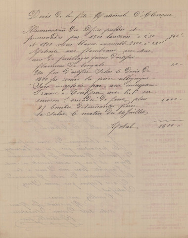 Foire de la Chandeleur (1870-1874), organisation, demandes de boutiques sous la coupole de la Halle au Blé, sur la place d'Armes : états nominatifs, correspondance, flyers, plans, mémoires.