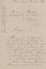 Foire de la Chandeleur (1875-1879), demandes de boutiques sous la coupole de la Halle au Blé, sur la place d'Armes : états nominatifs, correspondance, flyers, plans, mémoires.