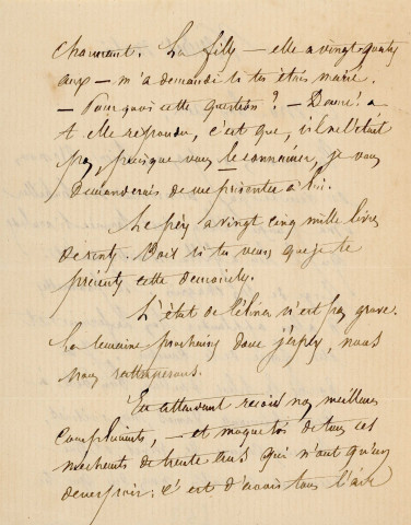 Lettre autographe signée de l'écrivain Henry de Kock à l'acteur Adolphe Delaferrière (sd).