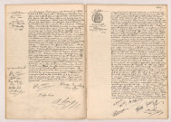 Acte de mariage de CORNU Henri Léon et BERTHELOT Marie Henriette veuve BOURILLON (20 juin 1910), Acte de mariage de DUMONTET Maximilien Louis et THOUIN Marguerite Alphonsine (21 juin 1910).