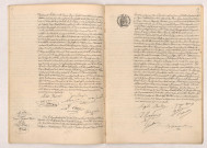 Acte de mariage de ALEXANDRE Isaïe Ferdinand Henri et FESSARD Anaïse Marie (18 Novembre 1907), MARAIS Georges Auguste Désiré et BOULAY Angèle Marie (18 Novembre 1907).