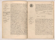 Acte de mariage de AUCLAIR François Ernest et GANDON Louise Marie Adolphine (21 octobre 1905), acte de mariage de FRETTÉ Henry Amant et LORTIE Louise Henriette (23 octobre 1905).