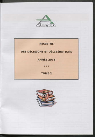 Conseil de communauté (29 septembre 2016), dossier préparatoire : convocation, correspondance, rapports, feuille d'émargement.