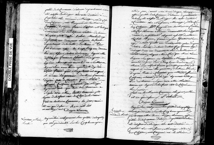 Acte de naissance de LAMBERT Marie Françoise (26 mai 1796),acte de naissance de LOUVEAU Marie Rosalie (27 mai 1796),acte de naissance de ESNAULT Adélaïde Rosalie (28 mai 1796).