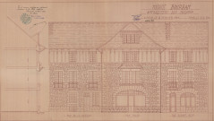 permis de construire n°5, Aménagement d'un magasin à l'angle des rues du Pont Neuf et de la rue de la Poterne Alençon, (date de décision : 1934), (auteur du projet, architecte : SOIVE Armand).