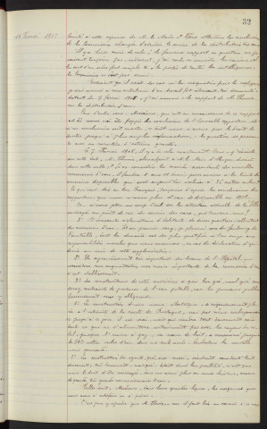 Service de eaux, commission spéciale, exposé de M. Doré